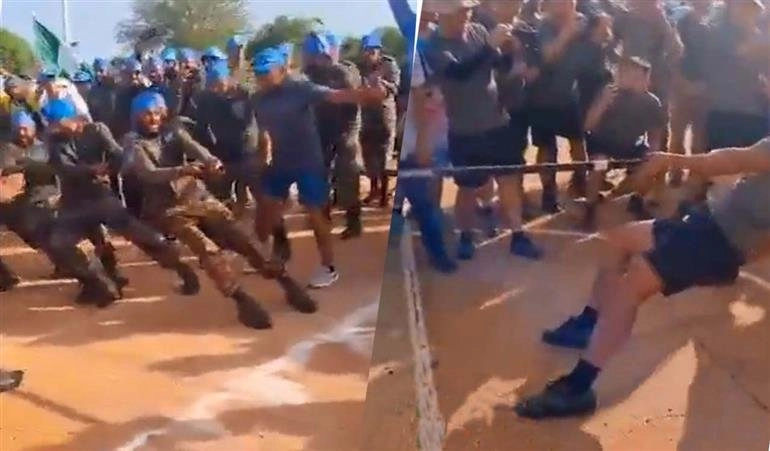 Indian Army : ચીની સૈનિકો પર ભારે પડ્યા ભારતના વીર સપૂતો, 'Tug of War' ગેમમાં ધૂળ ચટાવી ડ્રેગનને; જુઓ વિડીયો https://www.pravinews.com/world-news-in-gujarati/indian-soldiers-win-tug-of-war-against-chinese-troops-in-sudan-watch-the-video-9910