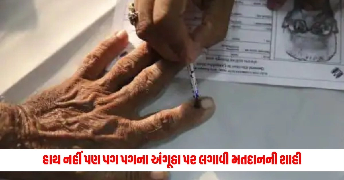 Loksabha Election 2024: હાથ નહીં પણ પગ પગના અંગૂઠા પર લગાવી મતદાનની શાહી, આ યુવકે મતદાન કરીને આપ્યું જાગૃતિનું ઉદાહરણ https://www.pravinews.com/gujarat-news/junagadh-news-unique-polling-booth-give-message-to-save-environment-7171