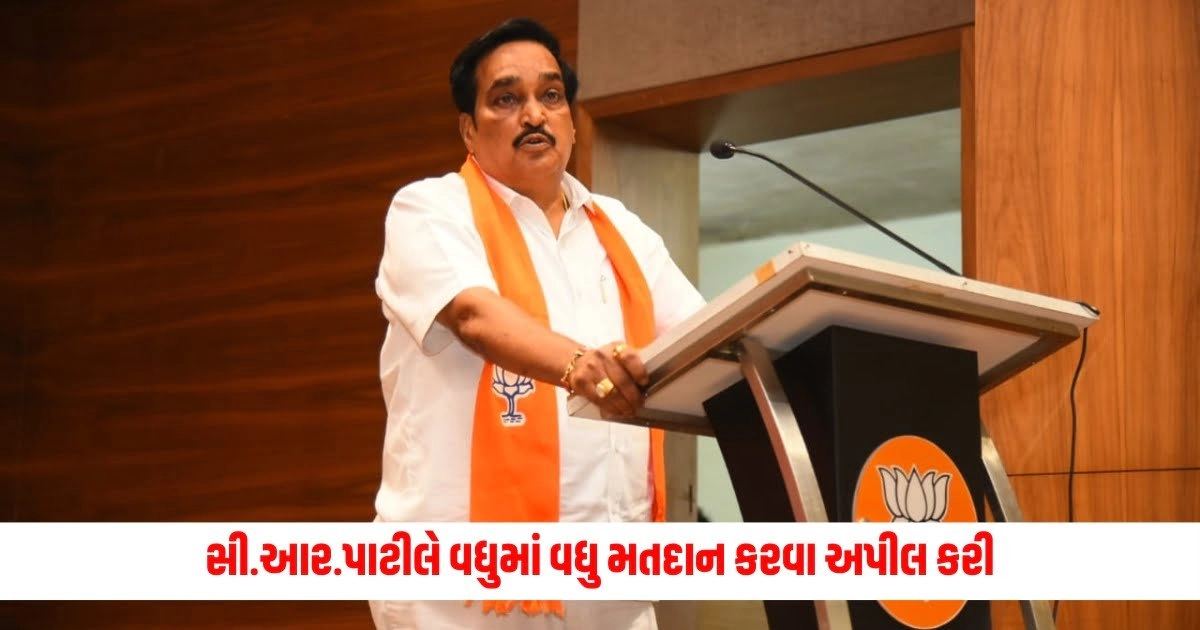 Loksabha Election 2024: સી.આર.પાટીલે મતદારોને વધુમાં વધુ મતદાન કરવા અપીલ કરી https://www.pravinews.com/elections/lok-sabha-election-2024/c-r-patil-requested-public-to-vote-2-6695