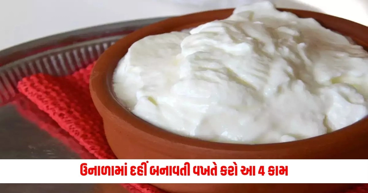 Tips to prevent curd from turning sour : ઉનાળામાં દહીં બનાવતી વખતે કરો આ 4 કામ, ઝડપથી નહિ થાય ખાટું https://www.pravinews.com/world-news-in-gujarati/pm-modi-message-to-country-shared-experiences-of-meditation-in-kanyakumari-before-election-results-10505