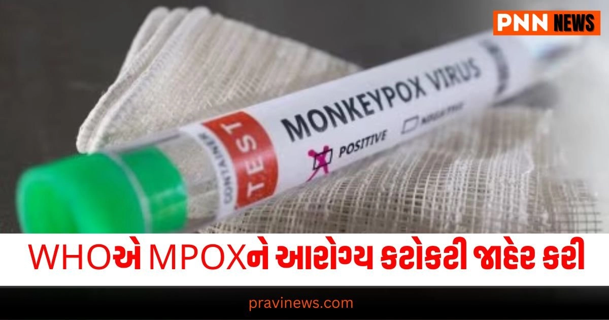 Monkey Pox : WHOએ ફરી MPOX ને વૈશ્વિક આરોગ્ય કટોકટી જાહેર કરી, આફ્રિકાની બહાર પ્રથમ કેસ સ્વીડનમાં જોવા મળ્યો. https://www.pravinews.com/world-news-in-gujarati/who-again-declares-mpox-a-global-health-emergency-29995