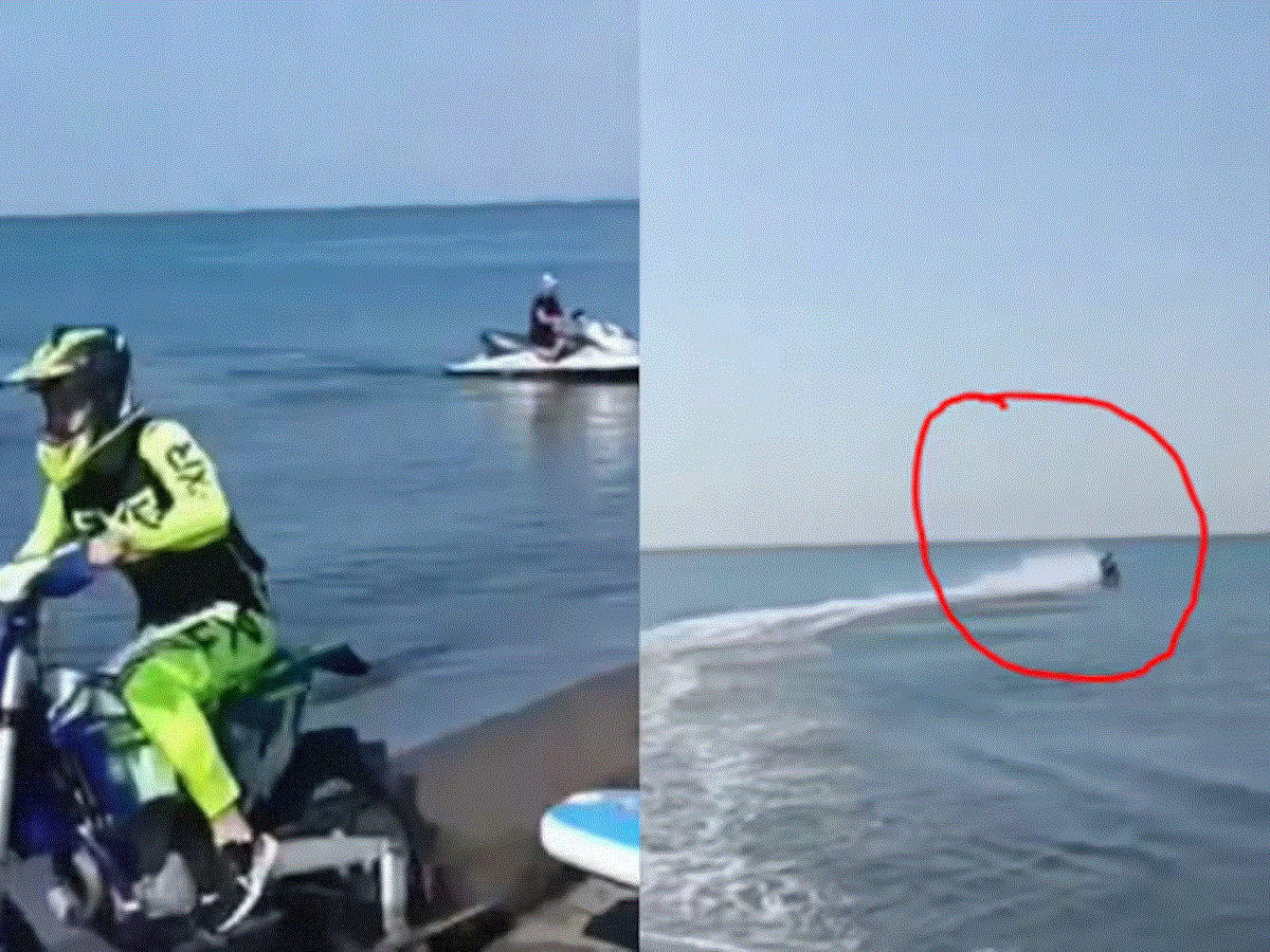 આલે લે રોડ ની બદલે આ ભાઈએ તો પાણી ઉપર મારમમાર બાઈક ભગાવી https://www.pravinews.com/ajab-gajab/viral-man-ride-bike-on-sea-water-shocks-tourist-on-beach-viral-video-bike-riding-on-water-video-39127