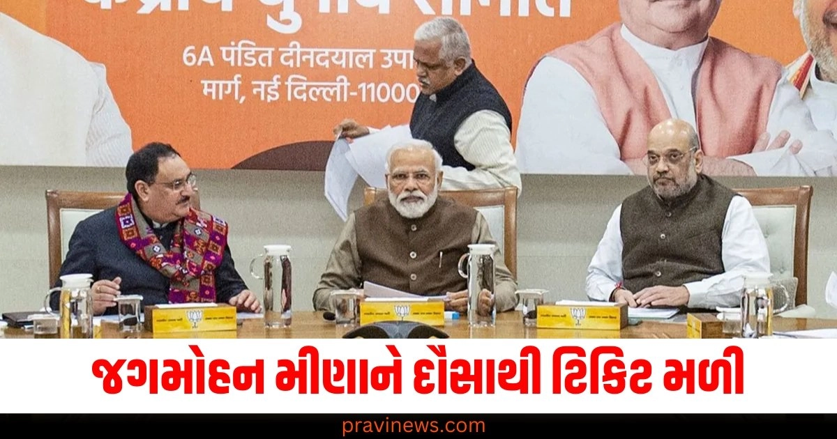 જગમોહન મીણાને દૌસાથી ટિકિટ મળી, રાજસ્થાનમાં ભાજપે ઉમેદવારોની યાદી જાહેર કરી https://www.pravinews.com/elections/national-jharkhand-election-2024-eci-directs-hemant-govt-to-remove-acting-dgp-with-immediate-effect-know-reason-48770