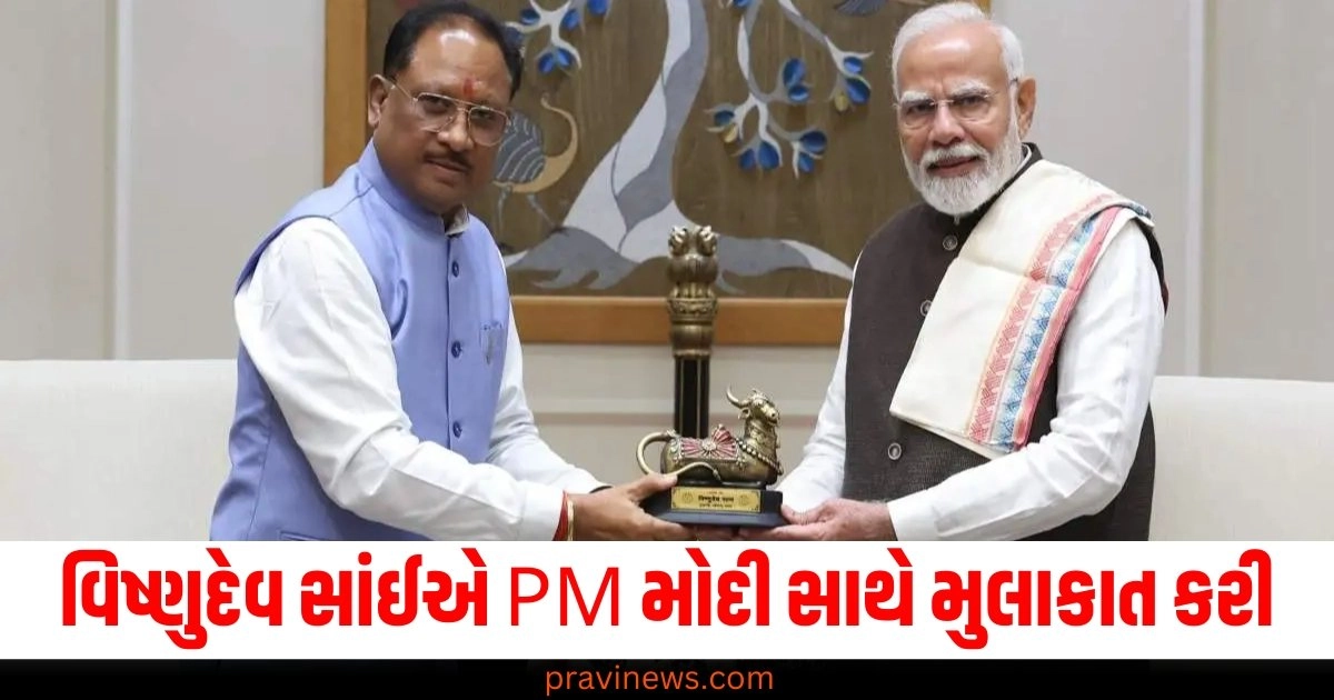 "action against Naxalism","Chhattisgarh","CM Vishnu deo Sai","CM Vishnu deo Sai met PM Modi","CM Vishnudev Sai met PM Modi","CM Vishnudev Say","New Delhi","PM Modi"