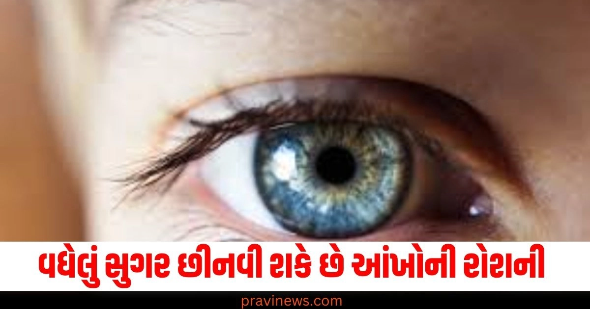 વધેલું સુગર (High Sugar), આંખોની રોશની (Eye Sight), છીનવી શકે (Can Steal), બીમારી (Disease), જોખમ (Risk),