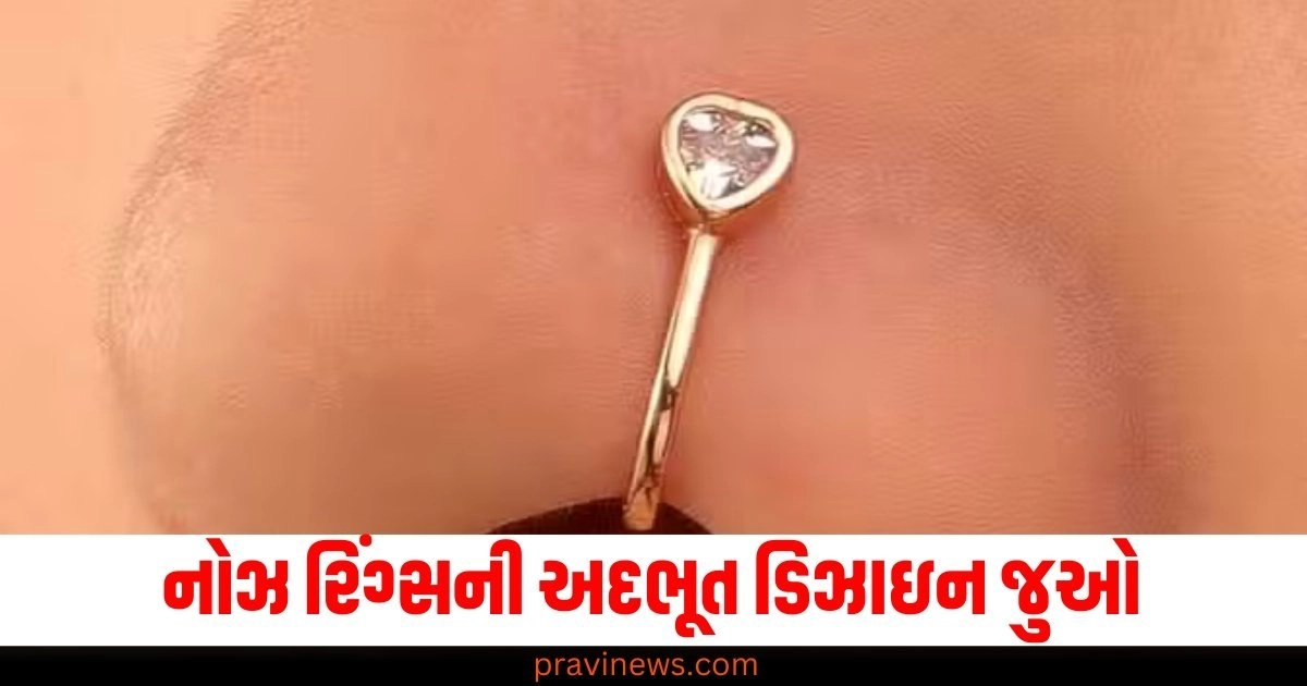 નોઝ રિંગ (Nose ring), અદભૂત ડિઝાઇન (Unique design), સુંદરતા (Beauty), ચહેરા (Face), આકર્ષક (Attractive), ટ્રેન્ડી (Trendy), ફેશન (Fashion), એક્સેસરીઝ (Accessories),