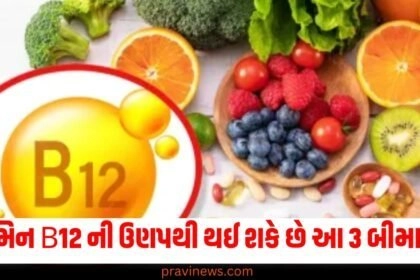 વિટામિન B12 ની ઉણપથી થઈ શકે છે આ 3 ગંભીર બીમારીઓ, ભૂલથી પણ તેને અવગણશો નહીં https://www.pravinews.com/tag/b12