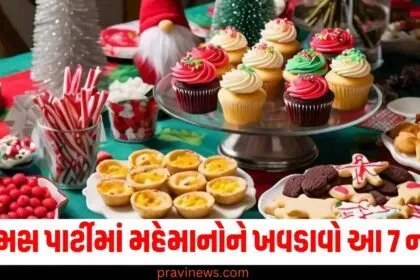 ક્રિસમસ પાર્ટી (Christmas Party), મહેમાનોને ખવડાવો (Serve to Guests), 7 નાસ્તા (7 Snacks), પેટ ભરાઈ જશે (Stomach Will Be Full), મન નહીં ભરાય (Will Not Get Bored), શુદ્ધ અને સ્વાદિષ્ટ (Delicious and Tasty),