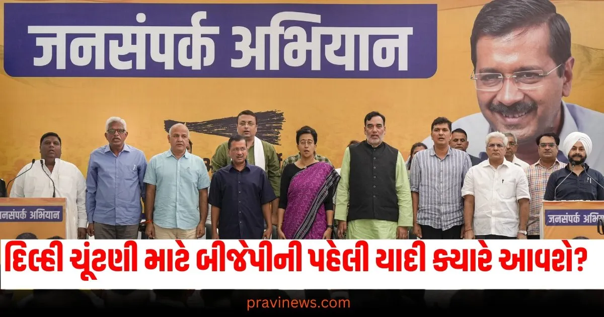 દિલ્હી ચૂંટણી માટે બીજેપીની પહેલી યાદી ક્યારે આવશે? આ ઉમેદવારોને મળી શકે છે તક https://www.pravinews.com/elections/delhi-assembly-election-2024-bjp-candidate-list-released-soon-68096