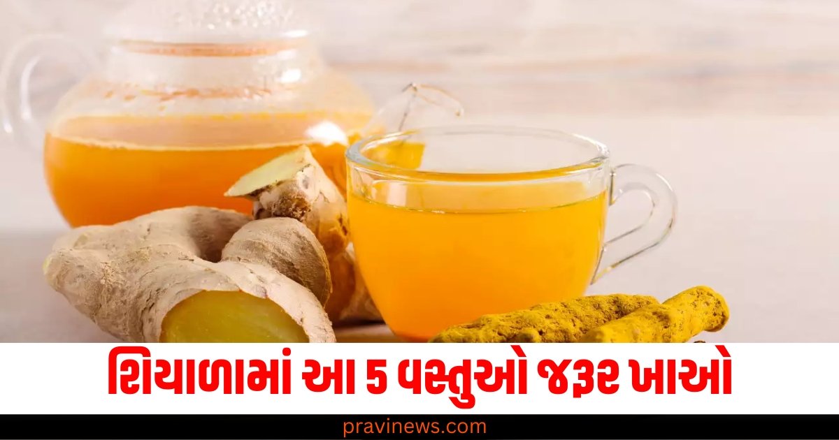 શિયાળામાં આ 5 વસ્તુઓ જરૂર ખાઓ, શરીરને મળશે તાજગી https://www.pravinews.com/food/health-5-best-food-items-for-winters-ginger-turmeric-62677