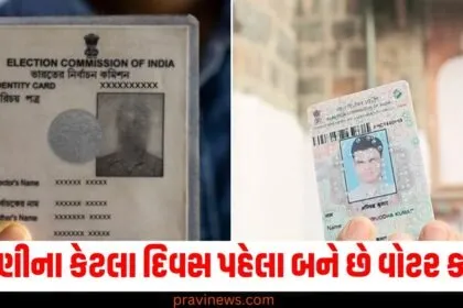 ચૂંટણીના કેટલા દિવસ પહેલા બને છે વોટર કાર્ડ? જાણો તેના નિયમો! https://www.pravinews.com/elections