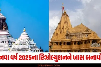 નવું વર્ષ 2025, (New Year 2025), રિઝોલ્યુશન, (Resolution), મંદિરોમાં ફેરફારો, (Changes in Temples), વિશ્વસનીય સંકલ્પ ,(Meaningful Resolution),