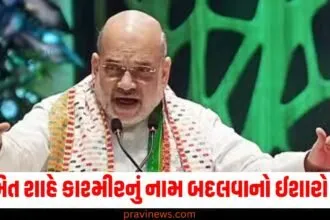 અમિત શાહ ,(Amit Shah), કાશ્મીરનું નામ, (Kashmir's name), બદલવાનો ઈશારો, (Hinted at changing), ભારતની જિયોપોલિટિક્સ, (India's geopolitics),