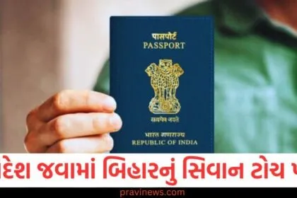 વિદેશ જવામાં બિહારનું સિવાન ટોચ પર, વિદેશ મંત્રાલયે પાસપોર્ટ બનાવવા માટે આપી આ સુવિધાઓ https://www.pravinews.com/tag/%e0%aa%ac%e0%aa%bf%e0%aa%b9%e0%aa%be%e0%aa%b0