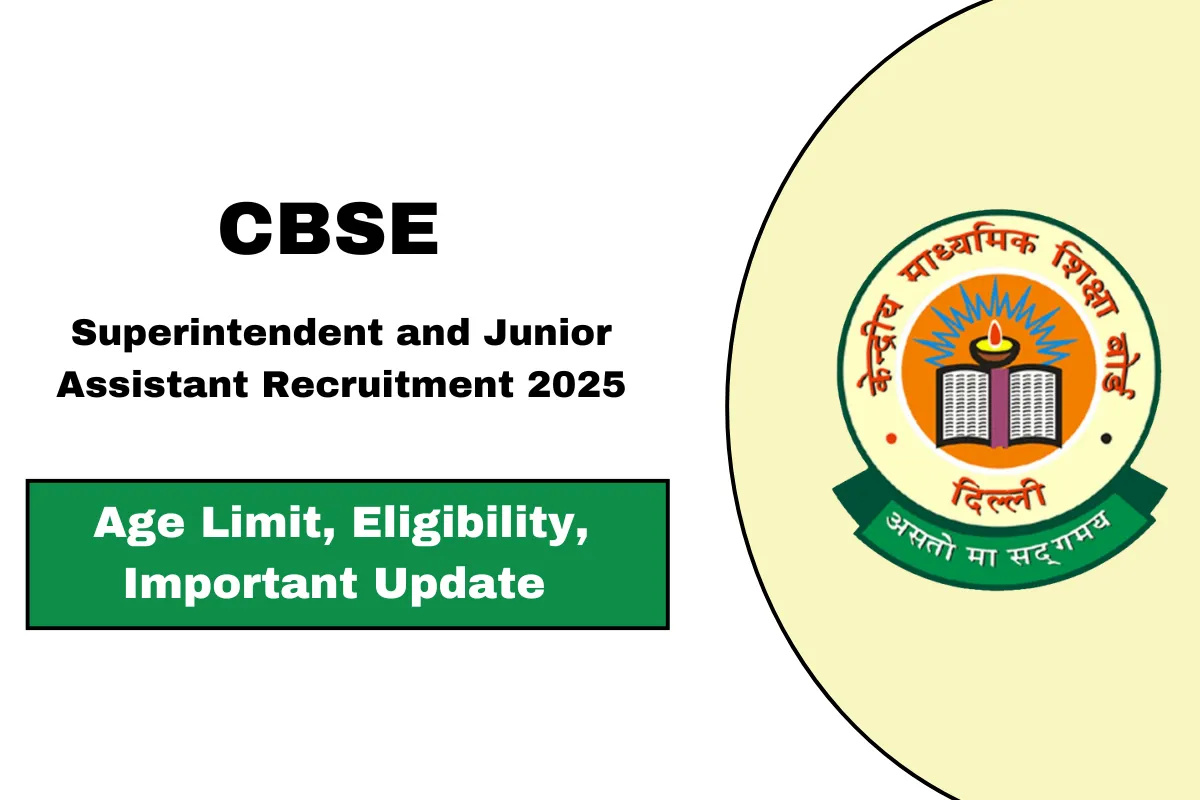 CBSE Vacancy 2025: CBSEએ 12મું પાસ અને ગ્રેજ્યુએટ માટે 212 જગ્યાઓ માટે ભરતીની જાહેરાત કરી 2 CBSE Vacancy 2025: CBSEએ 12મું પાસ અને ગ્રેજ્યુએટ માટે 212 જગ્યાઓ માટે ભરતીની જાહેરાત કરી https://www.pravinews.com/government-news/central-board-of-secondary-education-cbse-recruitment-2025-apply-online-for-212-posts-cbse-gov-in-83022
