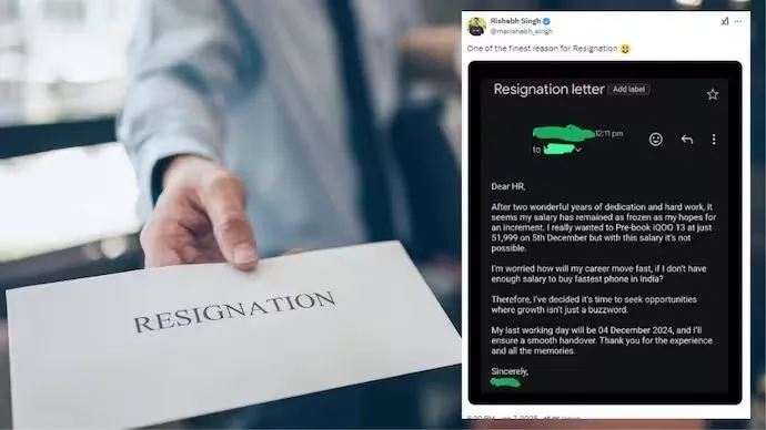 દિલ્હીના વ્યક્તિનું રાજીનામું વાયરલ, કારણ અનોખું, લખ્યું- હું આટલા પગારથી ફોન પણ ખરીદી શકતો નથી 2 દિલ્હીના વ્યક્તિનું રાજીનામું વાયરલ, કારણ અનોખું, લખ્યું- હું આટલા પગારથી ફોન પણ ખરીદી શકતો નથી https://www.pravinews.com/trending/delhi-man-resignation-letter-viral-on-social-media-left-job-due-to-insufficiant-salary-87021