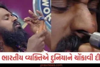 પહેલા જીભથી પંખો બંધ કર્યો, હવે નાકમાં ખીલી ઠોકી..આ ભારતીય વ્યક્તિએ દુનિયાને ચોંકાવી દીધી https://www.pravinews.com/trending/viral-news/everyone-must-have-seen-the-wedding-mehndi-now-see-the-divorce-mehndi-too-the-photo-has-gone-viral-123774