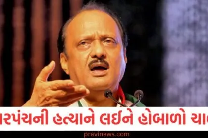 સરપંચની હત્યા, જાલમા હોબાળો, ડેપ્યુટી સીએમ ,અજિત પવાર, કાળા ઝંડા, રાજકીય વિરોધ,