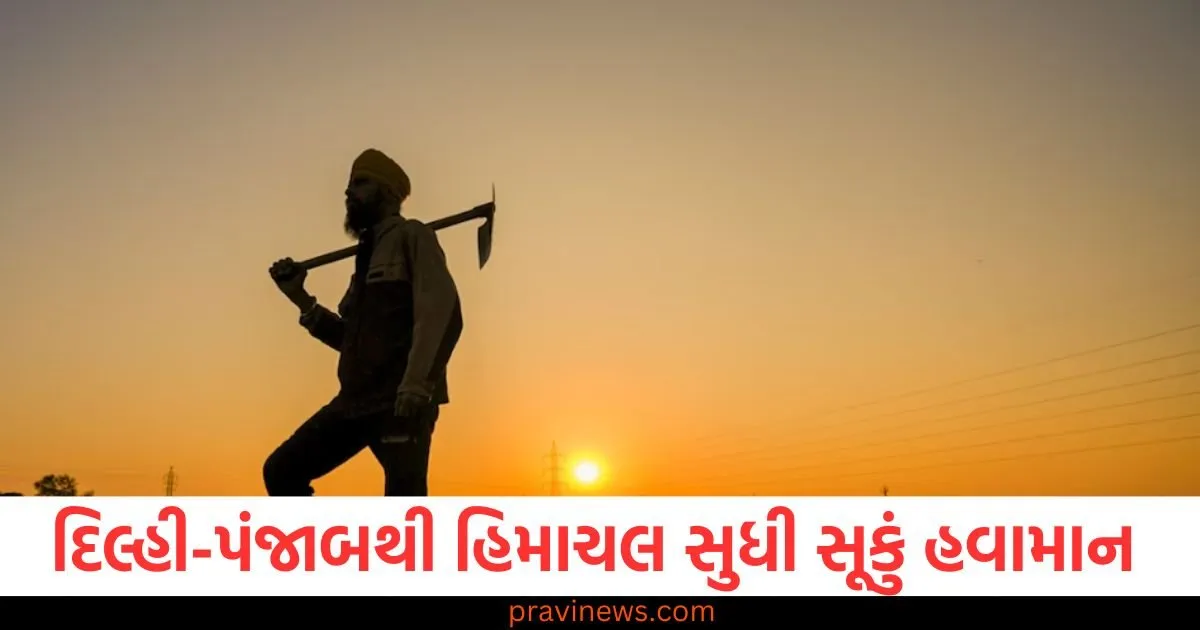 દિલ્હી-પંજાબથી હિમાચલ સુધી સૂકું હવામાન, સફરજનના ખેડૂતો પણ ચિંતિત https://www.pravinews.com/world-news-in-gujarati/dry-spell-sends-farmers-worry-no-rain-and-snowfall-prediction-imd-weather-update-mausam-kisan-102021