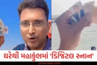 ઘરેથી મહાકુંભમાં 'ડિજિટલ સ્નાન', એક વ્યક્તિનો અનોખા સ્ટાર્ટઅપ વિશે જણાવતો વીડિયો વાયરલ https://www.pravinews.com/trending/viral-video-shows-fight-in-indigo-flight-passengers-exchange-threat-38513