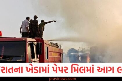 ગુજરાતના ખેડામાં પેપર મિલમાં આગ લાગી, કોઈ જાનહાનિ નથી https://www.pravinews.com/gujarat-news/ahmedabad-news