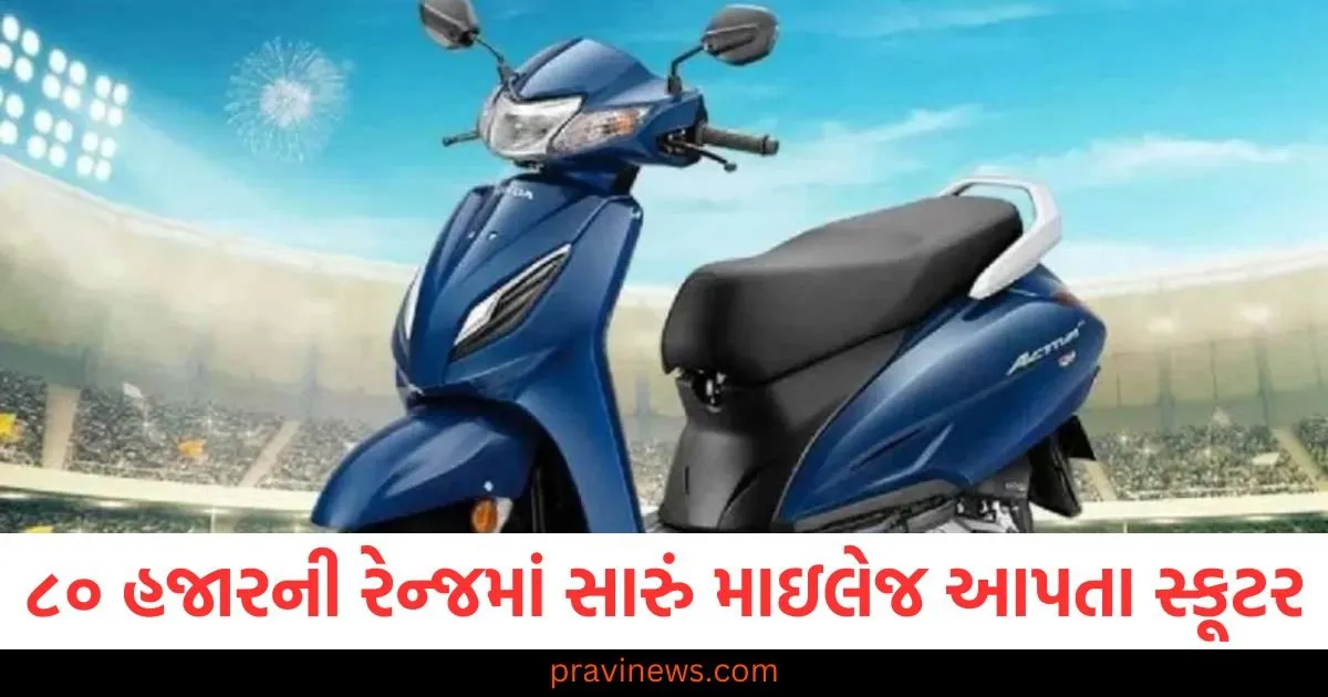 ૮૦ હજાર રૂપિયાની રેન્જમાં સારું માઇલેજ આપતા સ્કૂટર, ૧ લિટર પેટ્રોલમાં કેટલા કિલોમીટર દોડશે? https://www.pravinews.com/automobile