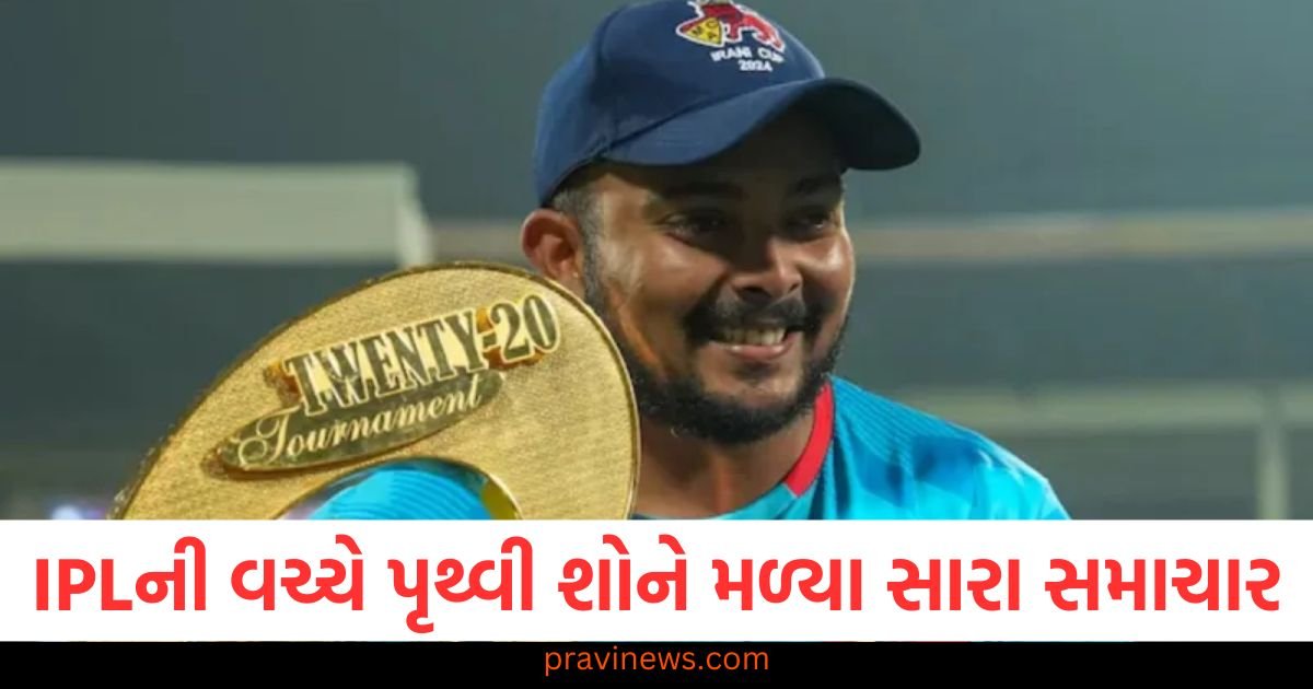 IPLની વચ્ચે પૃથ્વી શોને મળ્યા સારા સમાચાર, આ ટીમમાં મળી તક https://www.pravinews.com/sports/prithvi-shaw-named-amongst-the-8-icon-players-unveiled-upcoming-season-of-the-t20-mumbai-league-2025-123219