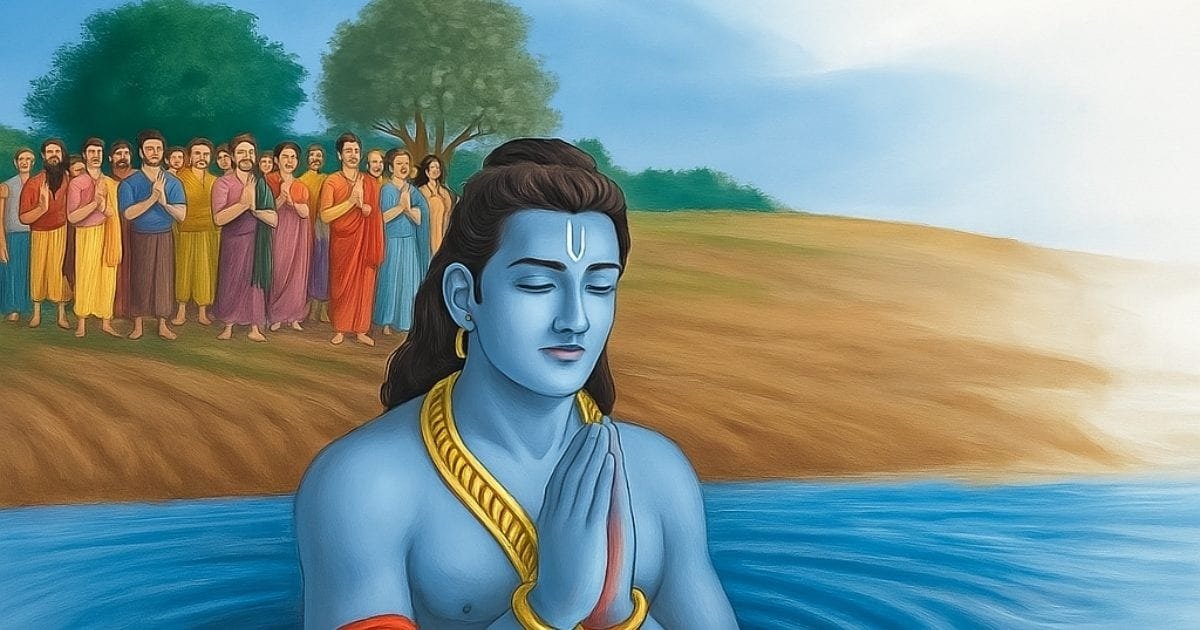 ભગવાન રામે શા માટે જળ સમાધિ લીધી? અહીં જાણો પૌરાણિક કથા 2 ભગવાન રામે શા માટે જળ સમાધિ લીધી? અહીં જાણો પૌરાણિક કથા https://www.pravinews.com/religion/ramayan-katha-why-did-lord-ram-take-jal-samadhi-know-the-mythological-story-behind-it-122693