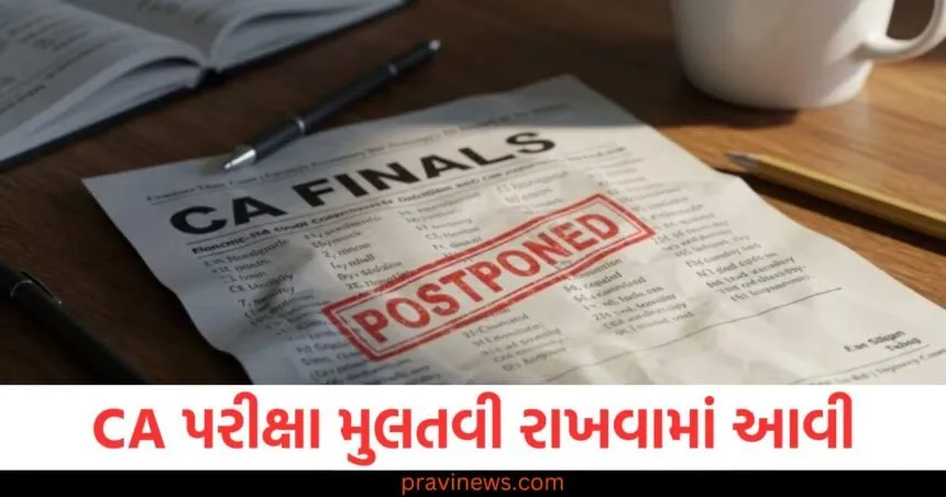 ભારત-પાકિસ્તાન તણાવ વચ્ચે CA પરીક્ષા મુલતવી રાખવામાં આવી, icai.org પર જુઓ સૌથી મહત્વપૂર્ણ અપડેટ્સ https://www.pravinews.com/education