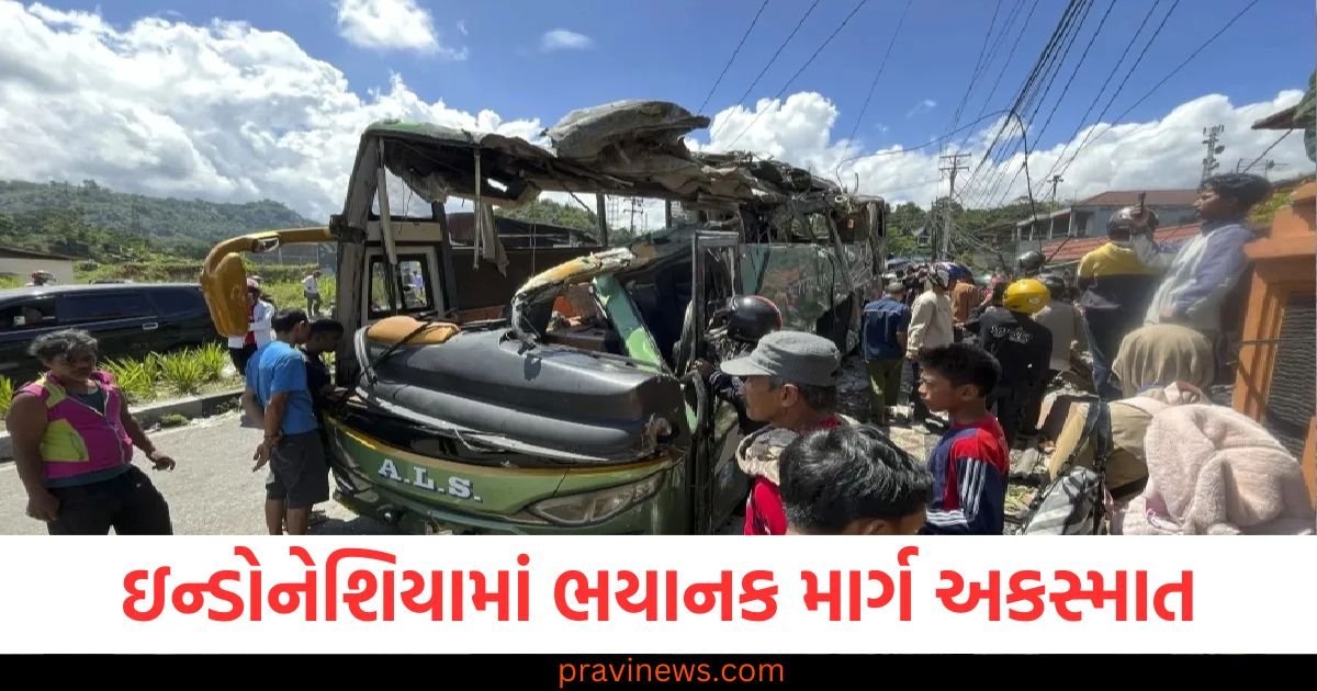 ઇન્ડોનેશિયામાં ભયાનક માર્ગ અકસ્માત, બસ ટેકરી પરથી પલટી ગઈ, 12 લોકોના મોત અને ઘણા ઘાયલ થયા https://www.pravinews.com/politics/congress-president-mallikarjun-kharge-writes-letter-to-pm-modi-suggested-three-points-on-caste-census-123970