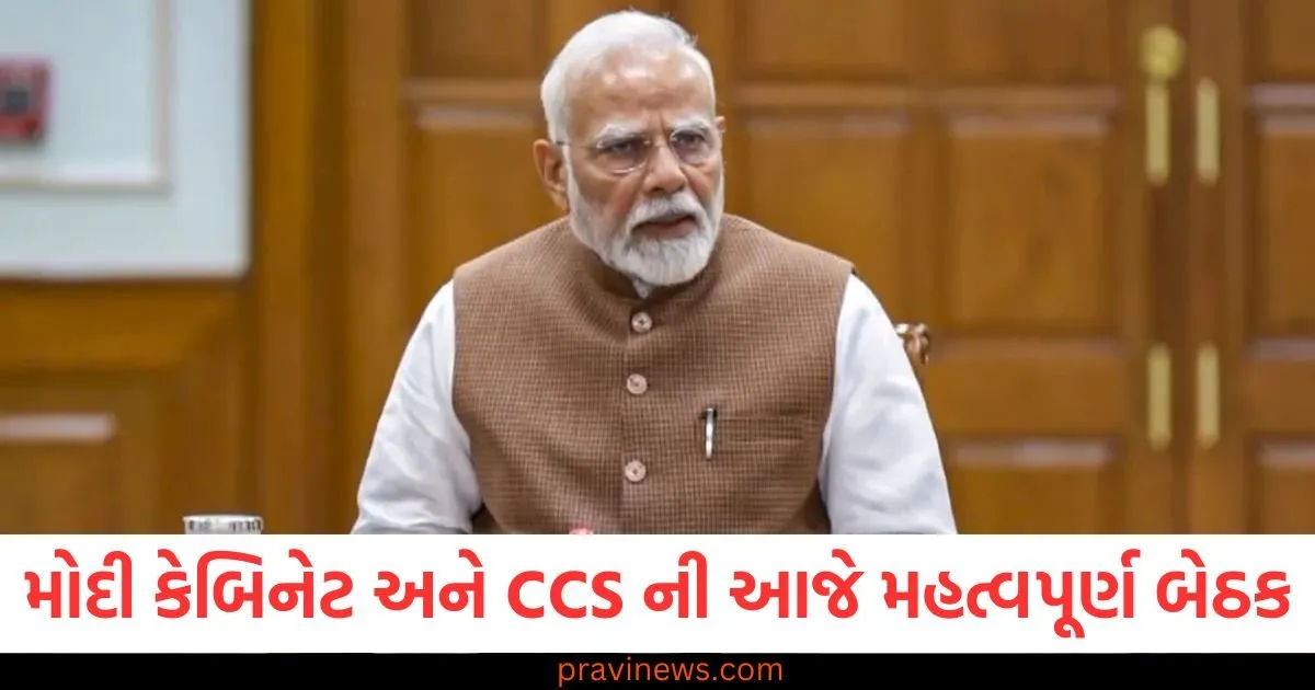 મોદી કેબિનેટ અને CCS ની આજે મહત્વપૂર્ણ બેઠક, જાણો કયા મુદ્દાઓ પર થઈ શકે છે ચર્ચા https://www.pravinews.com/politics/narendra-modi-cabinet-and-ccs-important-meeting-operation-sindoor-and-ceasefire-latest-updates-124641