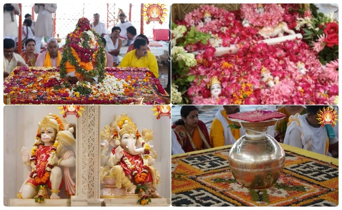 અયોધ્યા: રામ મંદિરમાં રામ દરબાર સ્થાપિત, CM યોગીએ દેવતાઓની મૂર્તિઓનો અભિષેક કર્યો, આભૂષણો પહેરવામાં આવ્યા https://www.pravinews.com/world-news-in-gujarati/ayodhya-grand-ram-darbar-pran-pratishtha-in-ram-mandir-cm-yogi-anointed-the-idols-ornaments-were-worn-126499