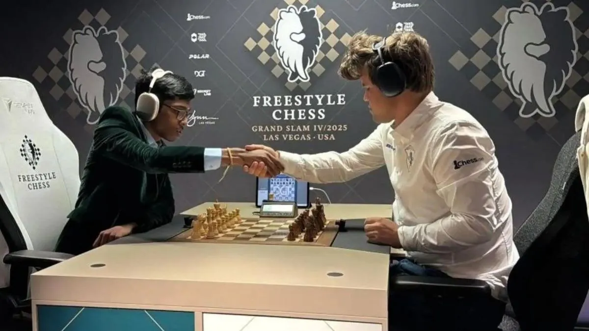 આર પ્રજ્ઞાનંદાએ ફ્રી સ્ટાઇલ ચેસમાં મેગ્નસ કાર્લસનને હરાવ્યો, 39 ચાલમાં મેચનો અંત કર્યો https://www.pravinews.com/sports/r-praggnanandhaa-defeating-world-no-one-magnus-carlsen-in-freestyle-chess-127922