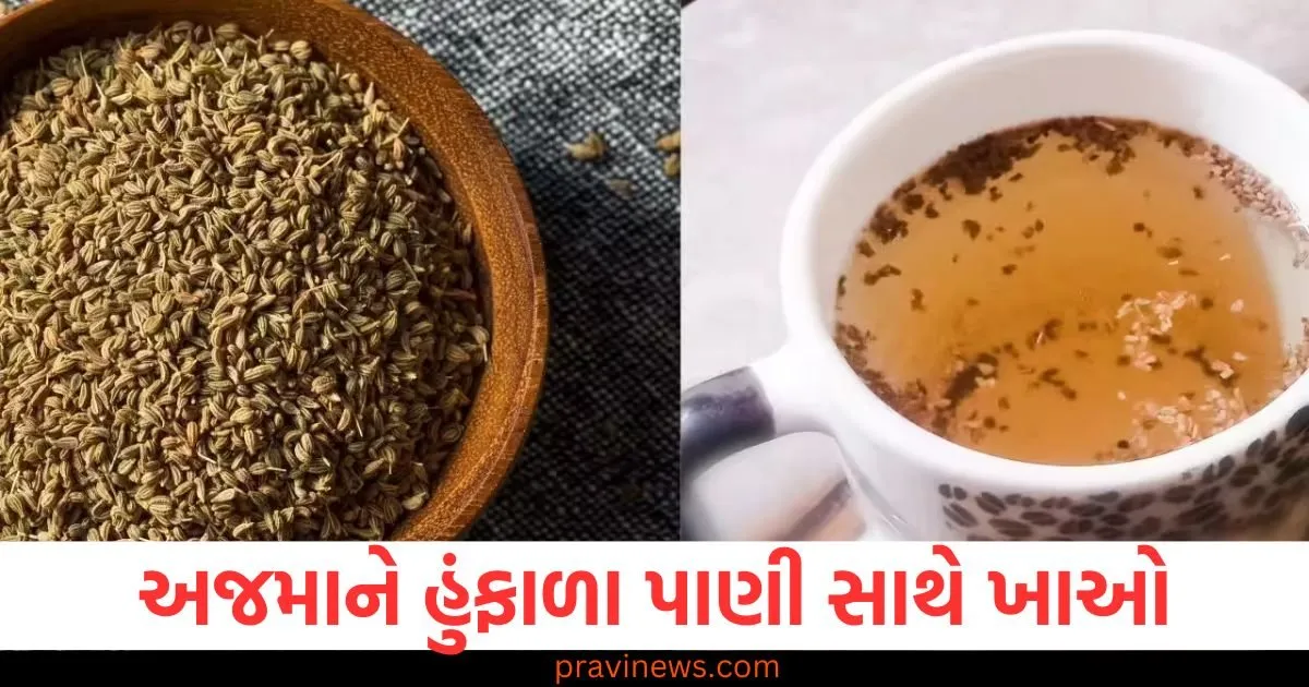 અજમાને હુંફાળા પાણી સાથે ખાઓ, તમને મળશે આ અદ્ભુત સ્વાસ્થ્ય લાભો https://www.pravinews.com/lifestyle/health-fitness/mix-honey-and-lemon-juice-in-a-glass-of-warm-water-these-health-problems-will-go-away-128802