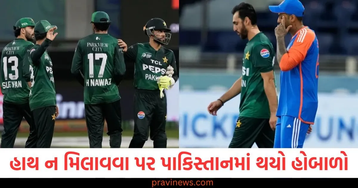 IND vs PAK: ટીમ ઈન્ડિયાએ ન મિલાવ્યા હાથ તો પાકિસ્તાનમાં થયો હોબાળો, હવે PCBએ ભર્યું આ મોટું પગલું https://www.pravinews.com/sports/pakistan-lodges-protest-with-acc-after-indian-players-refuse-handshake-post-match-ind-vs-pak-asia-cup-130009