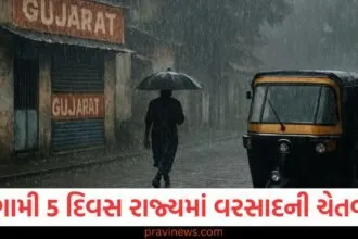 Gujarat Weather: આગામી 5 દિવસ રાજ્યમાં વરસાદની ચેતવણી, ભારે પવન ફૂંકાશે, અમદાવાદમાં હવામાન કેવું રહેશે? https://www.pravinews.com/gujarat-news/gujarat-ka-mausam-january-2025-weather-update-winter-forcast-coldwave-imd-new-report-83935